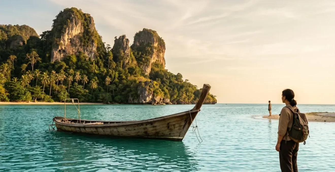 Paysage naturel de Thaïlande avec végétation luxuriante et environnement préservé symbolisant le tourisme responsable